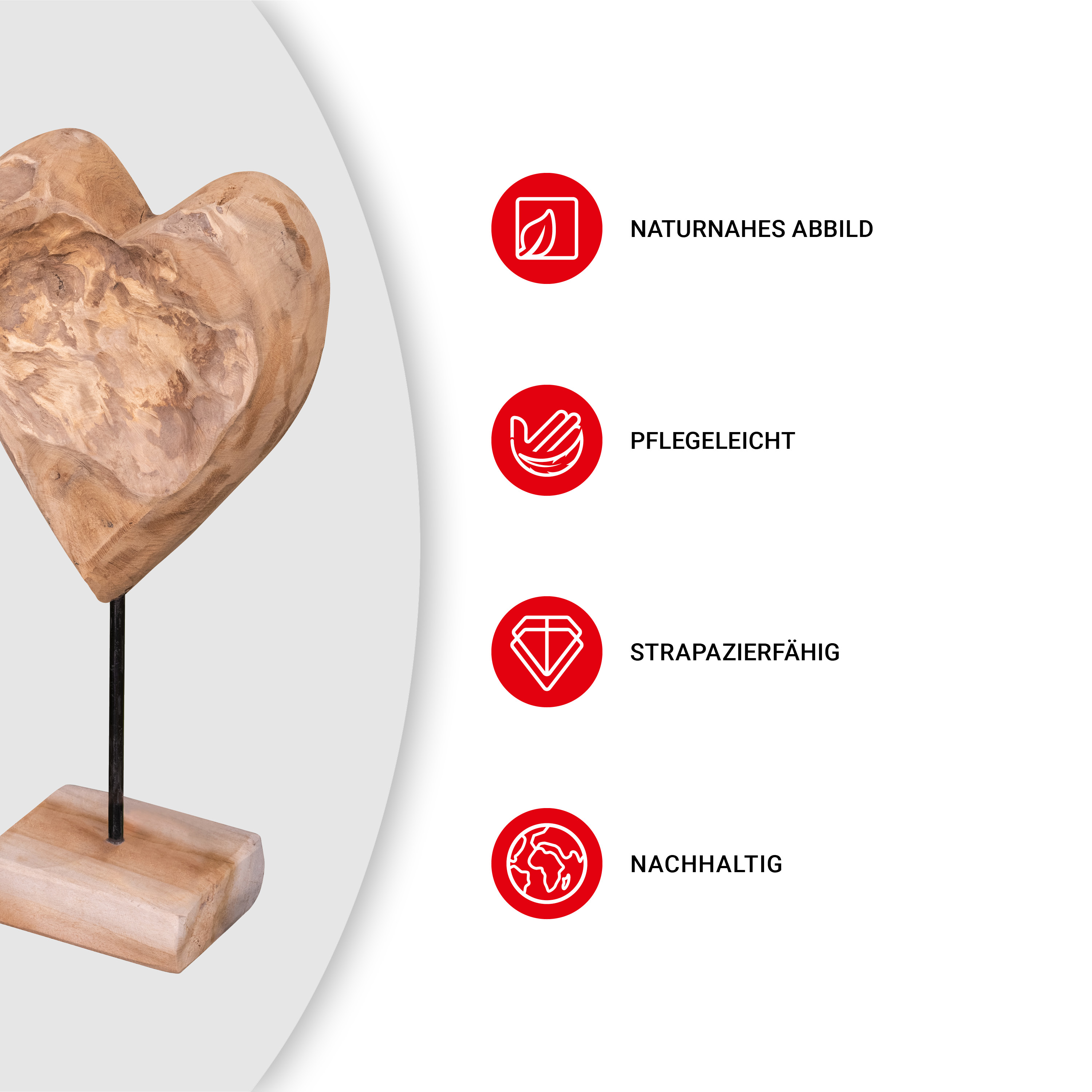 Aufsteller - Herz - 41 cm - VE: 4 Stück