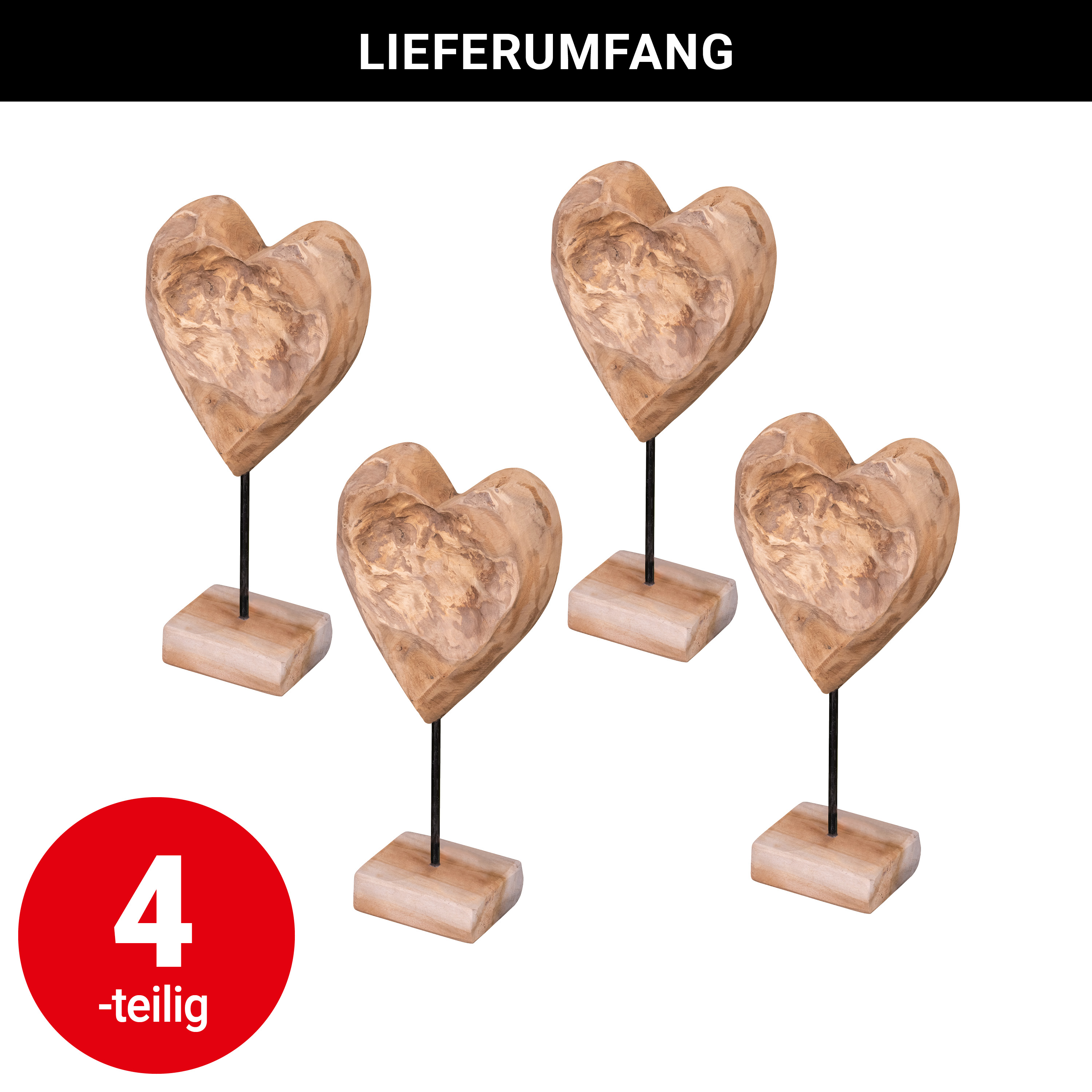 Aufsteller - Herz - 41 cm - VE: 4 Stück