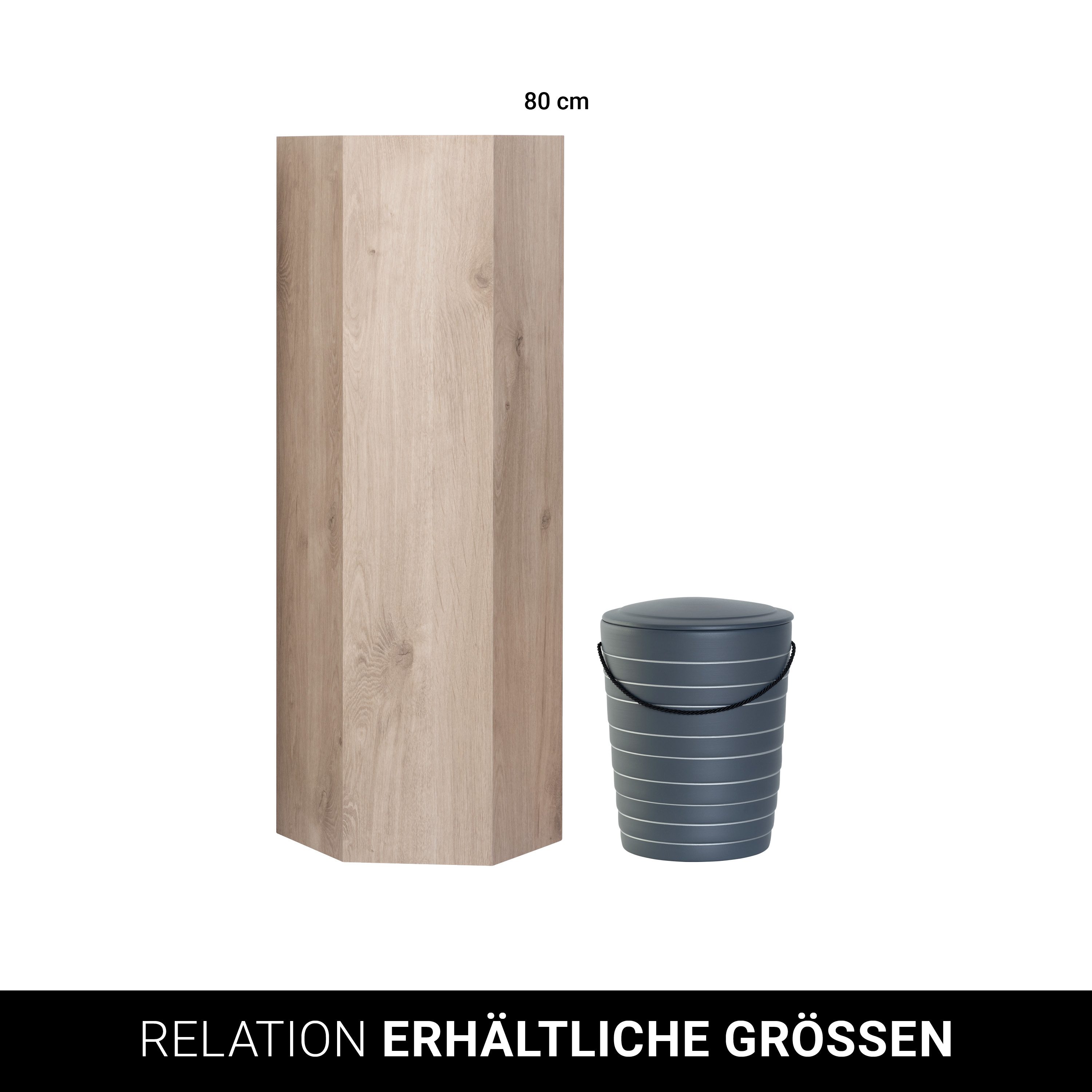 Urnensäule "Rom" Natur - hellbraun
