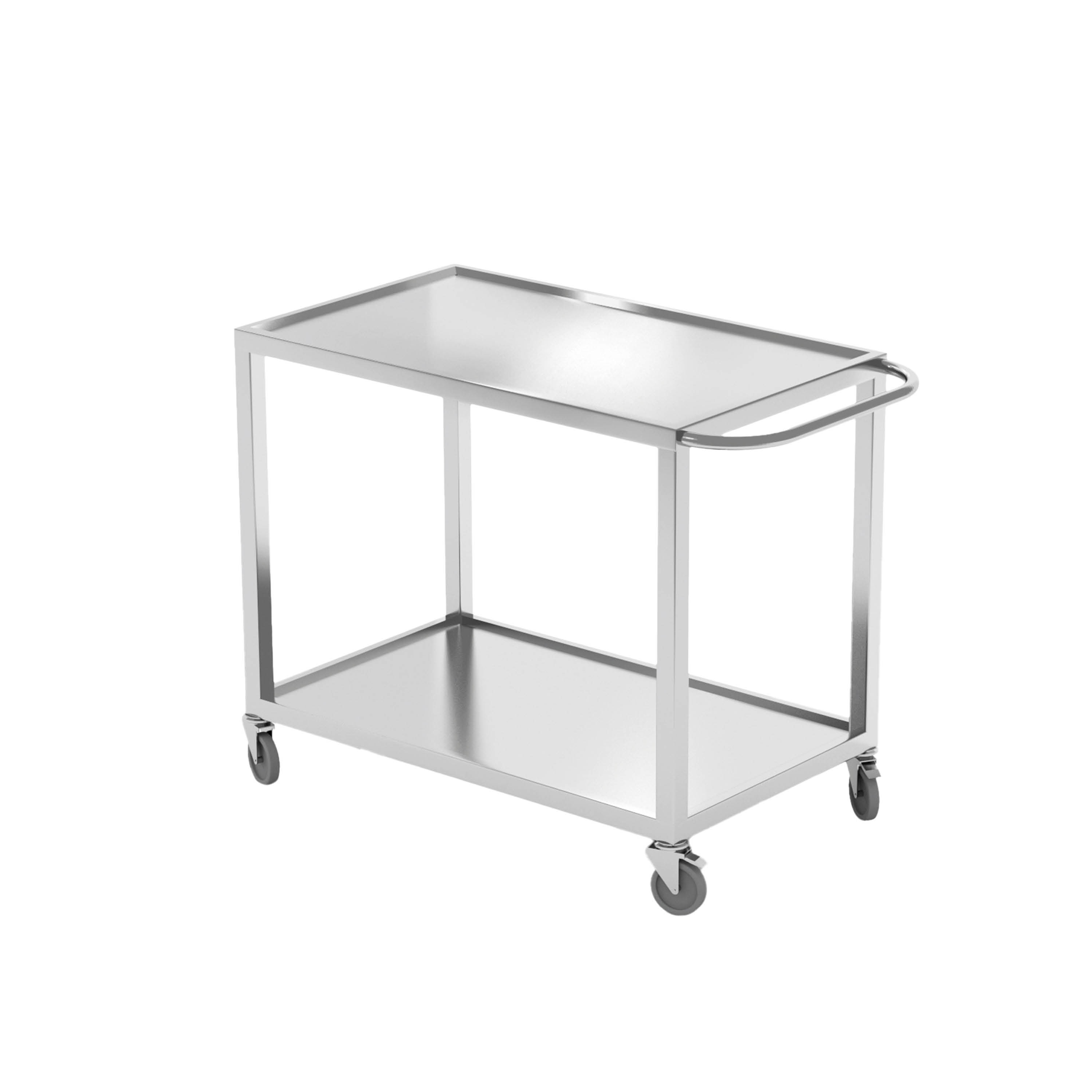 Beistellwagen offen aus Edelstahl - 120cm | 120 cm