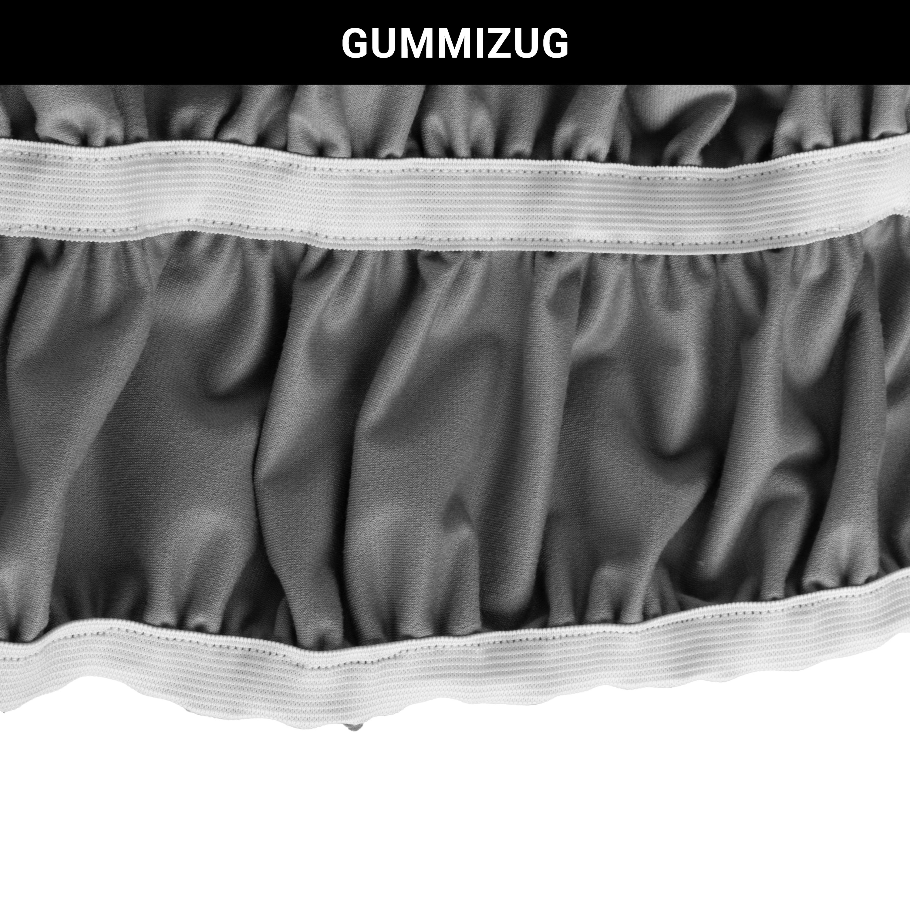 Samttuch für Transportwagen mit Gummizug - grau