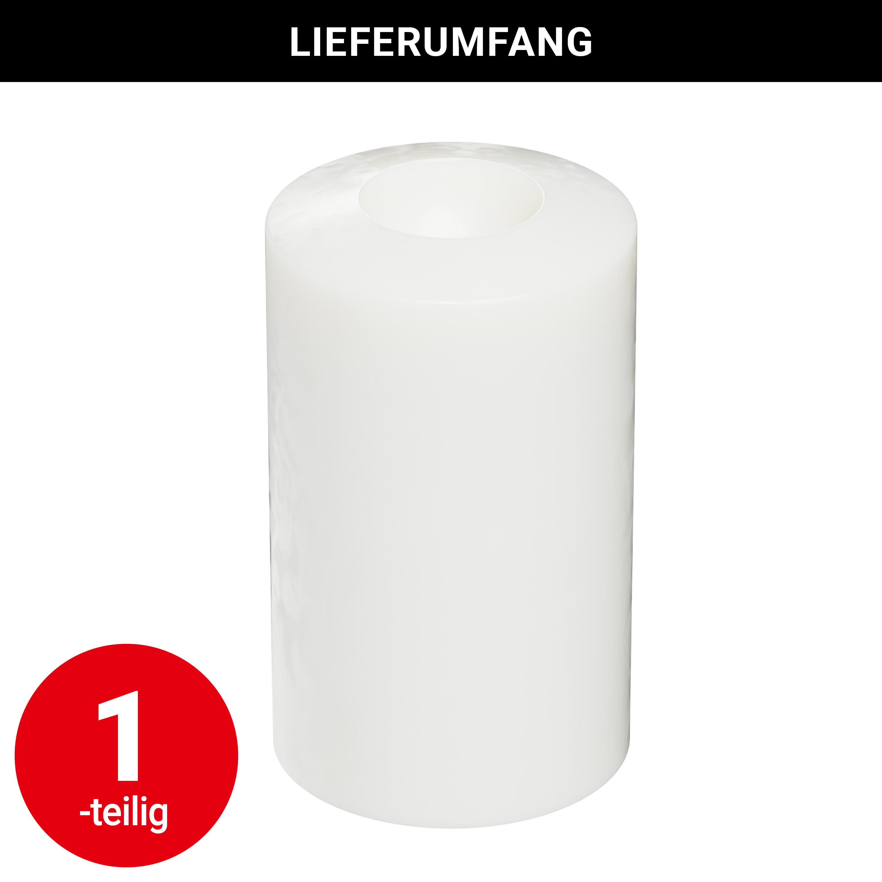 Kerze Tempus - weiß - Ø12cm H 20cm