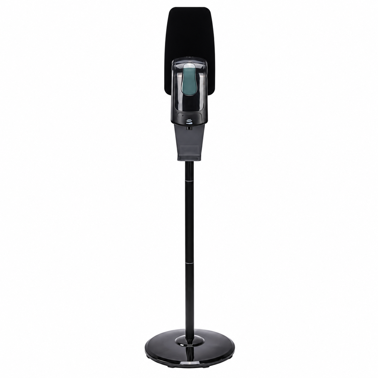 Desinfektionssäule mit Sensor in Schwarz
