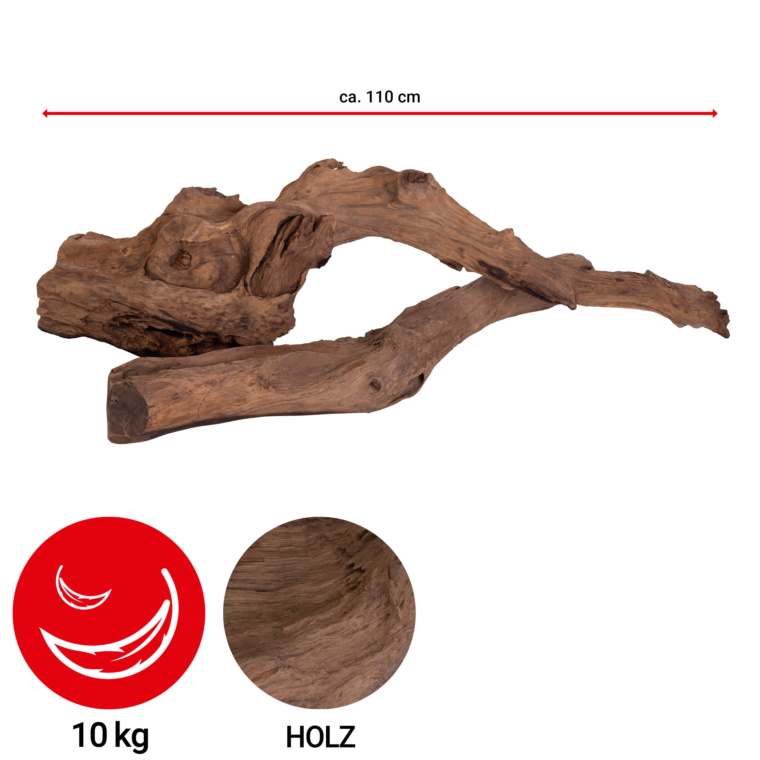 Treibholz - Naturform - Set: 2-teilig