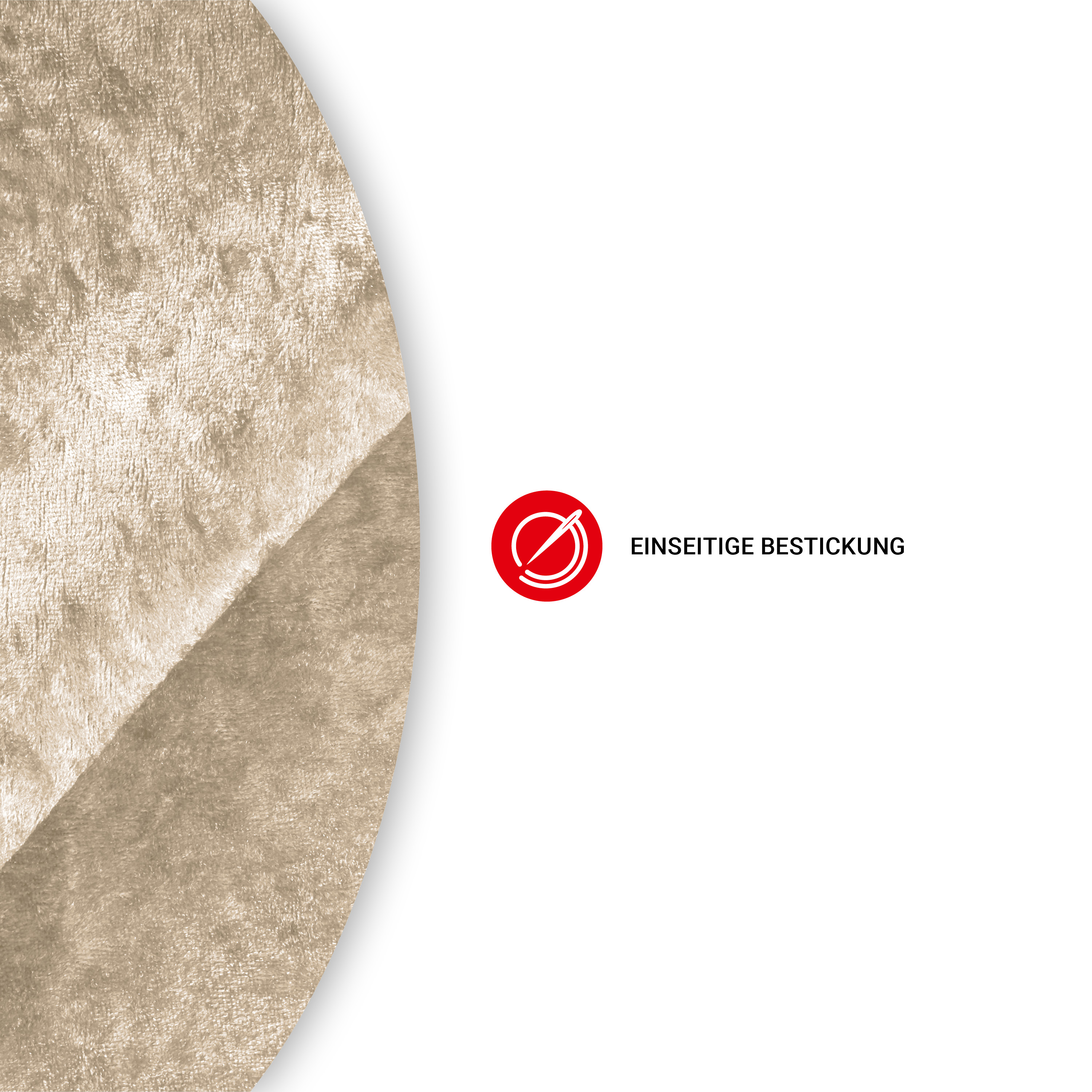 Katafalkdecke - creme - Fransen Silber - 300 x 150cm