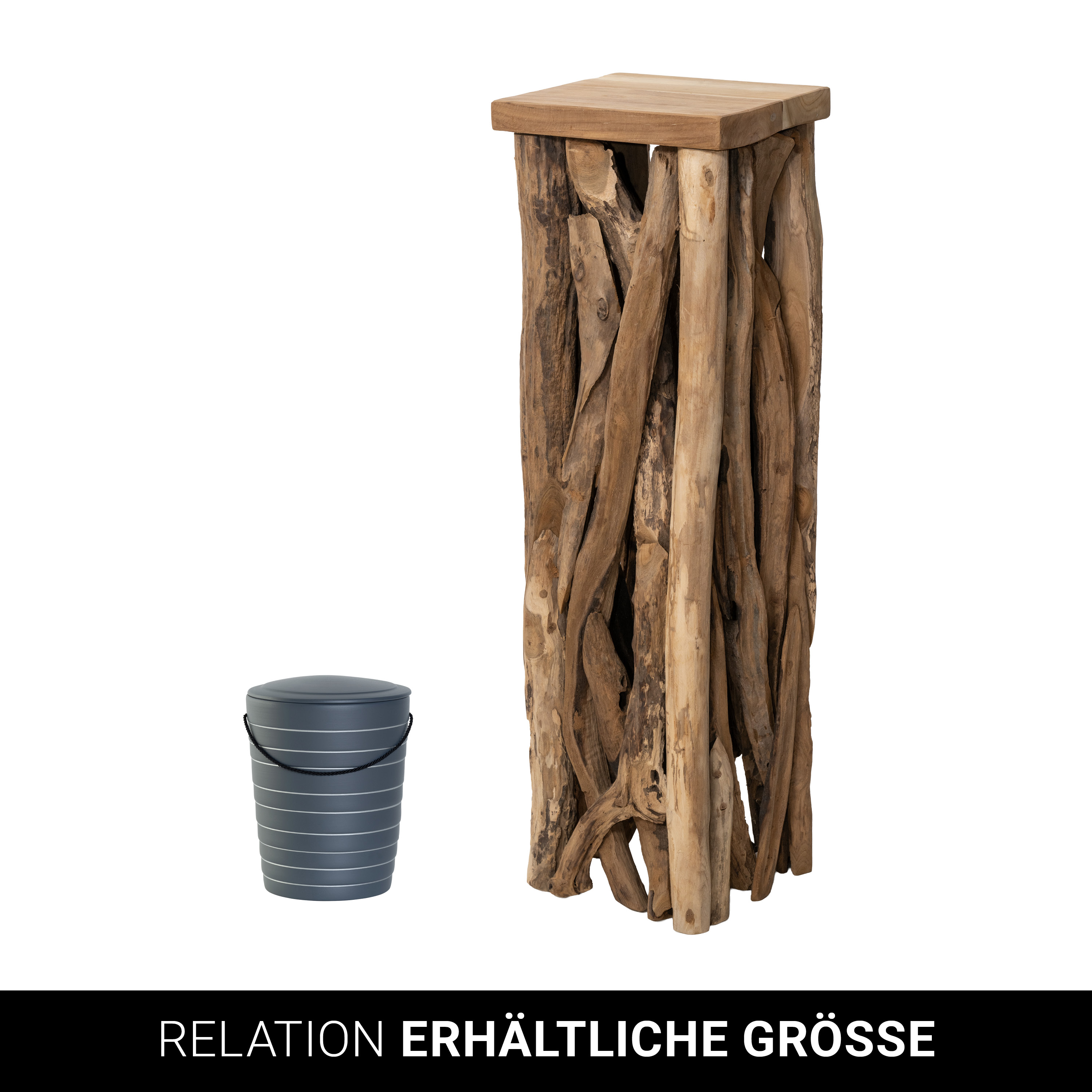 Dekosäule - Erosionsholz - 100 cm - VE: 1 Stück
