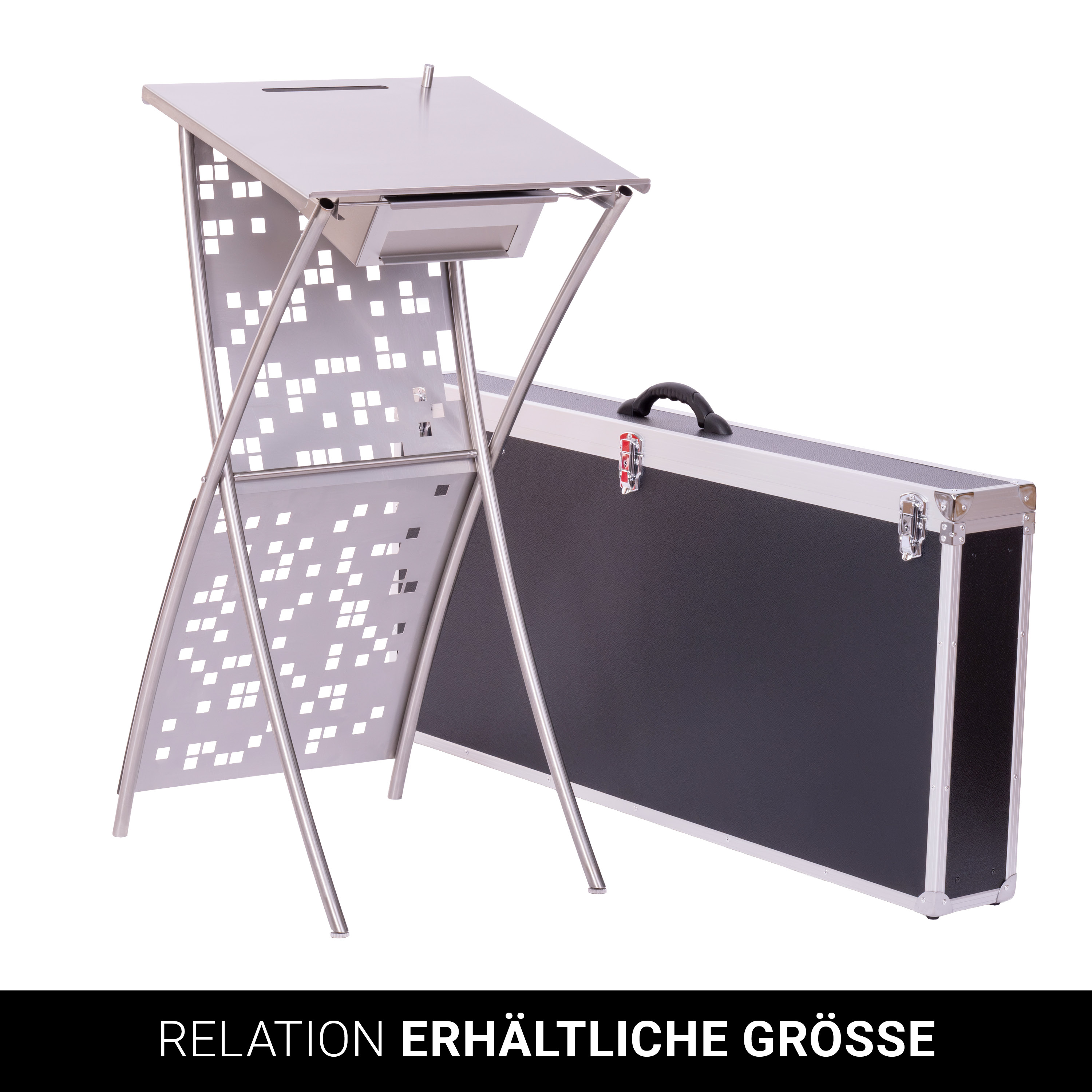 Kondolenzpult mit Stifthalter und Trauerkartenschlitz - Motiv Pixel