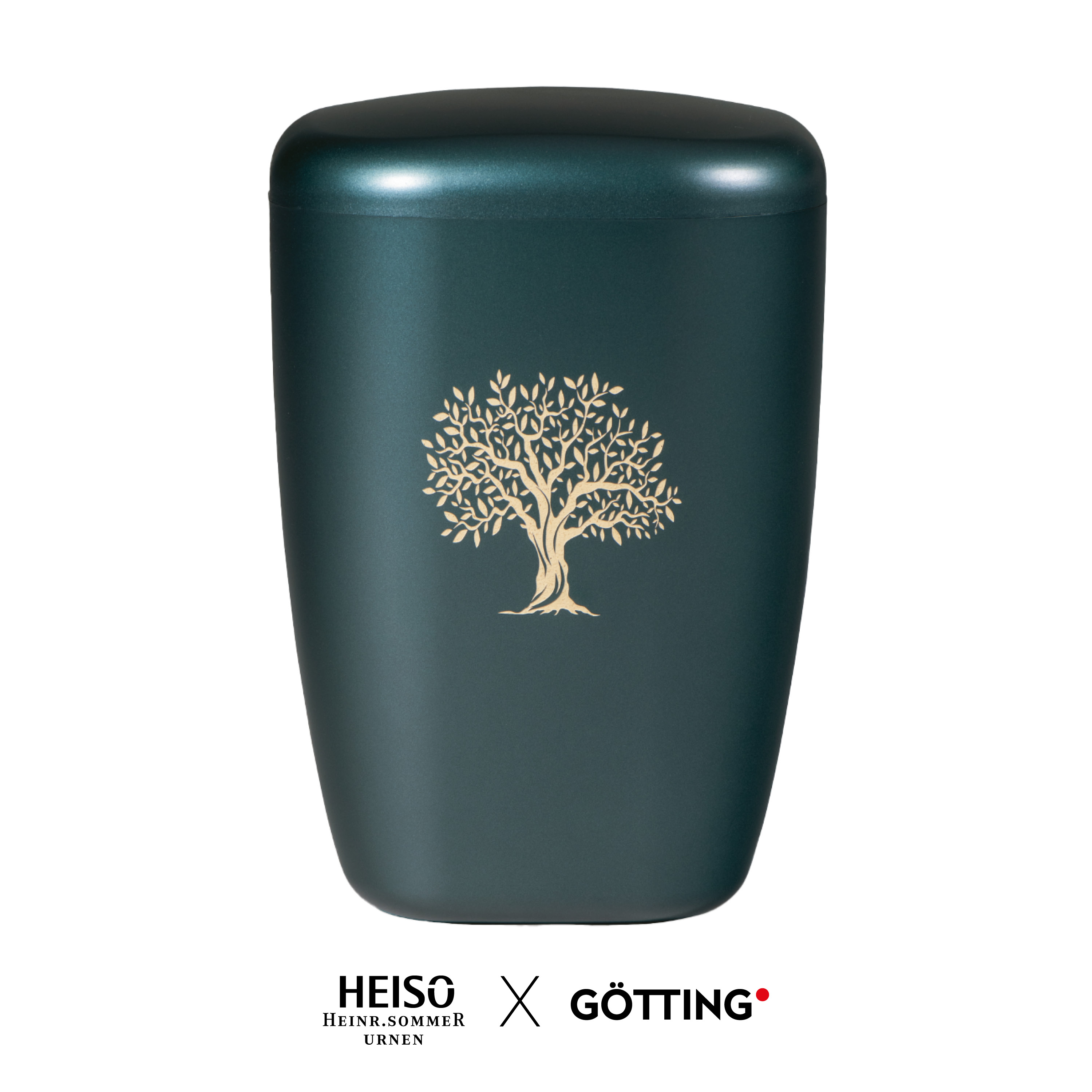 Heiso Naturstoffurne "Contura Lasergravur" - Lebensbaum
