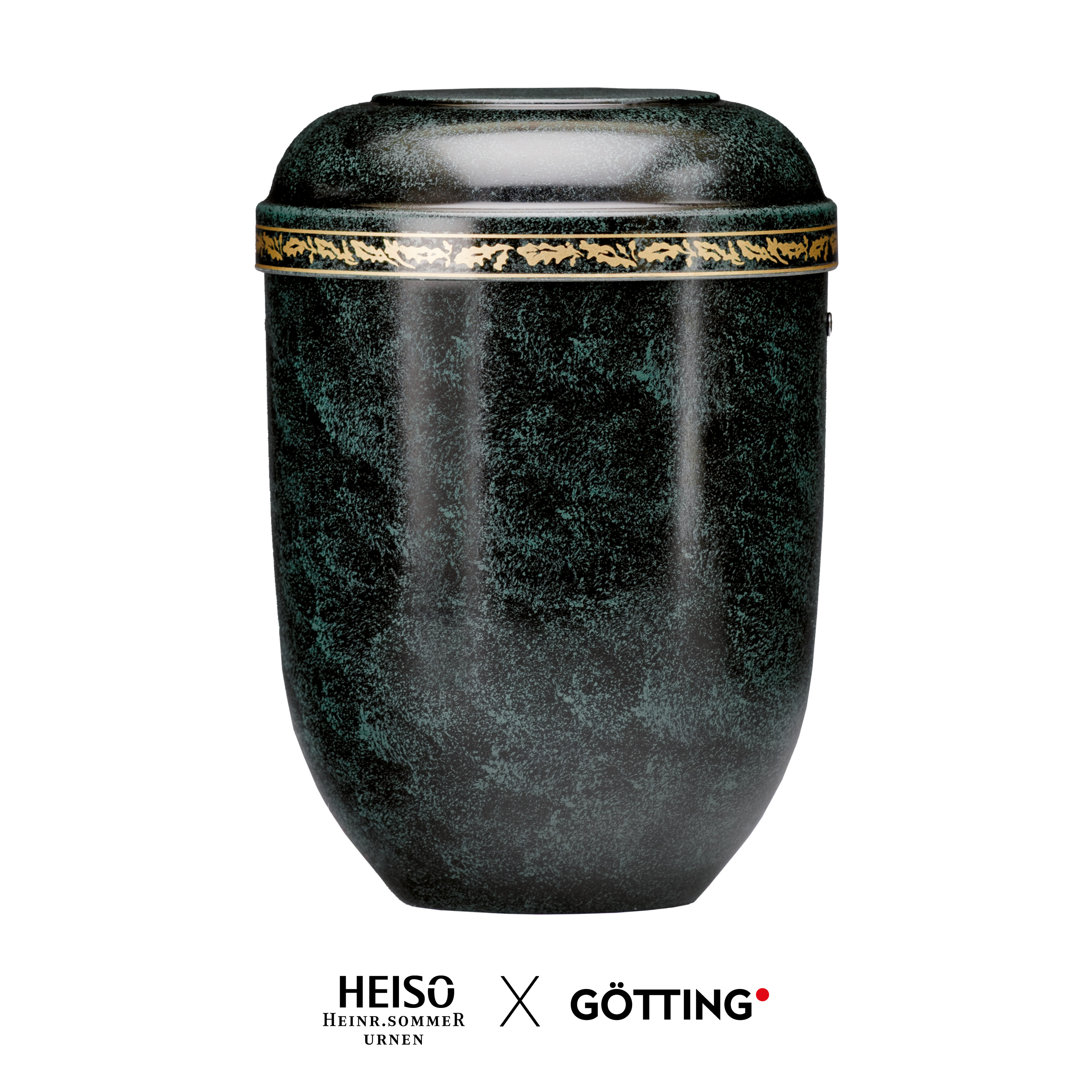 Heiso Naturstoffurne "Classic Partié" - Eichenlaubband