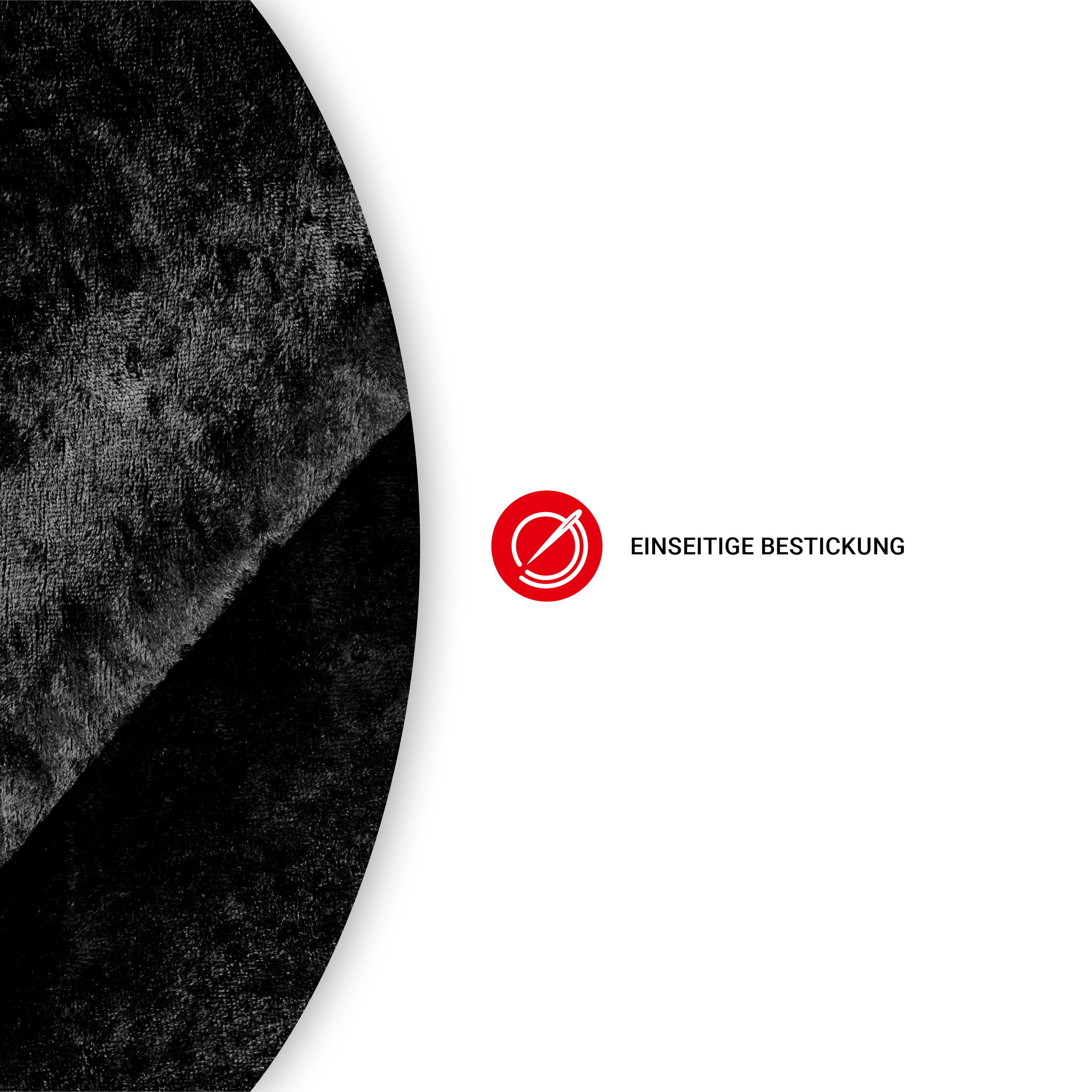 Katafalkdecke - schwarz - Fransen Silber - 300 x 150cm