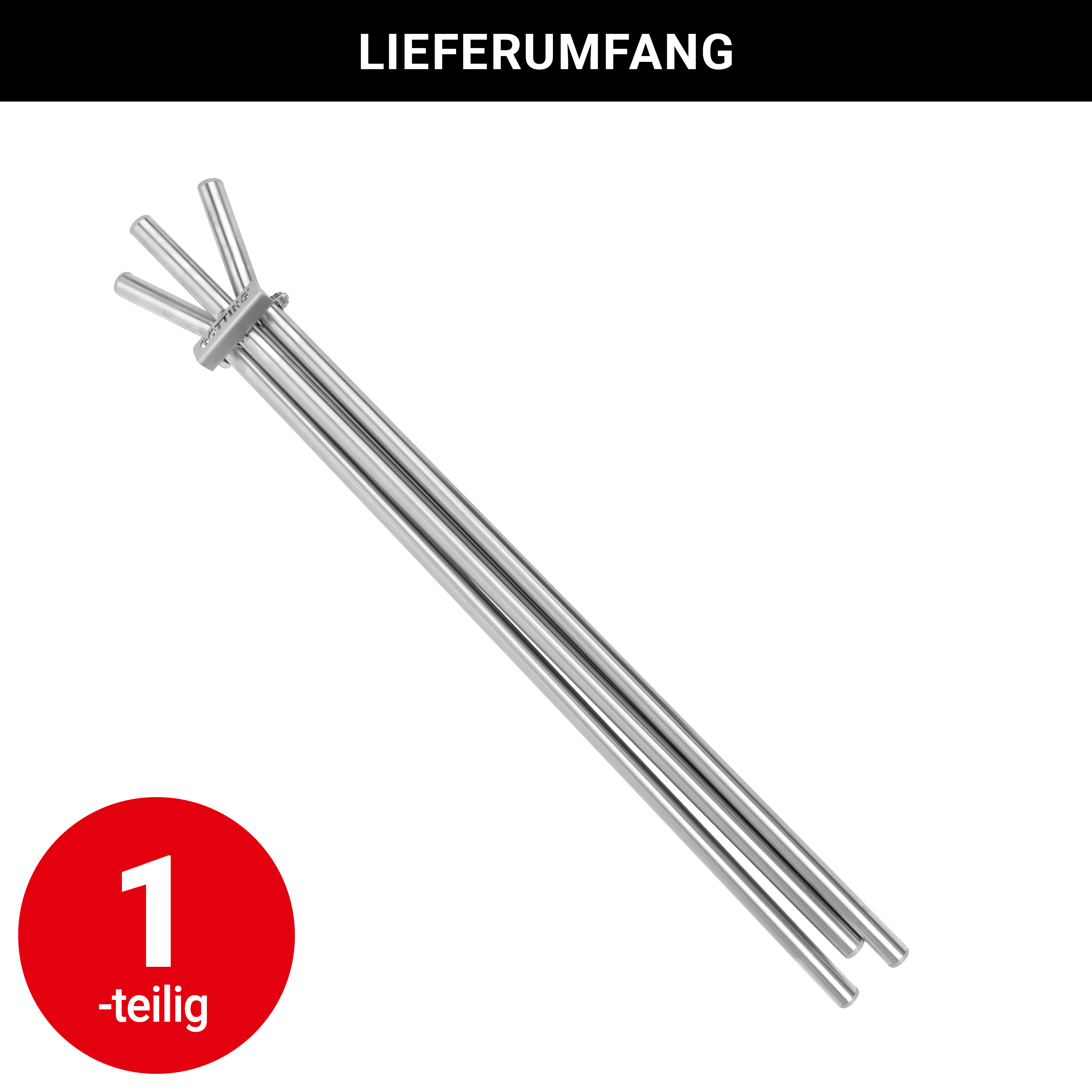 Kranzständer aus Edelstahl - 65cm
