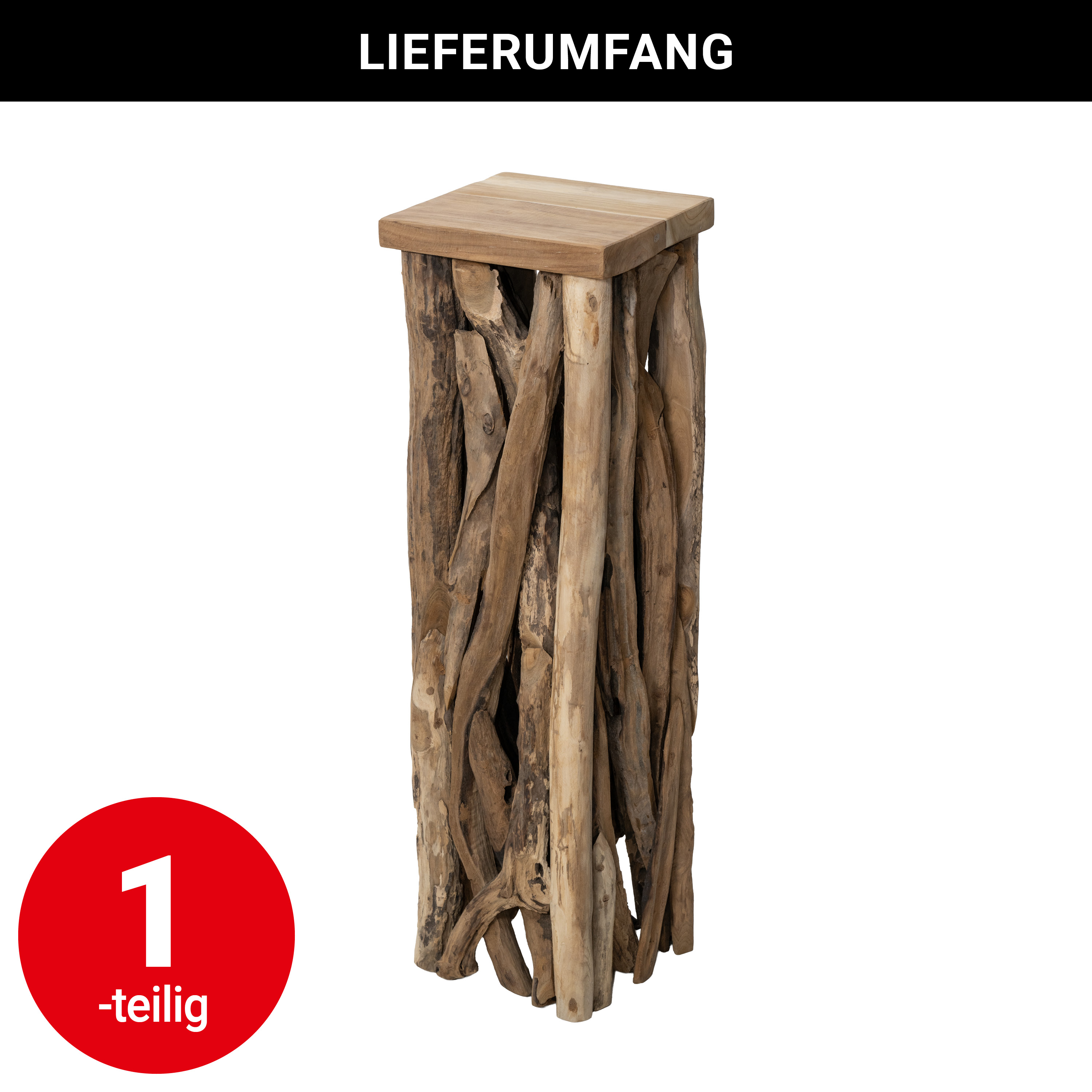 Dekosäule - Erosionsholz - 100 cm - VE: 1 Stück