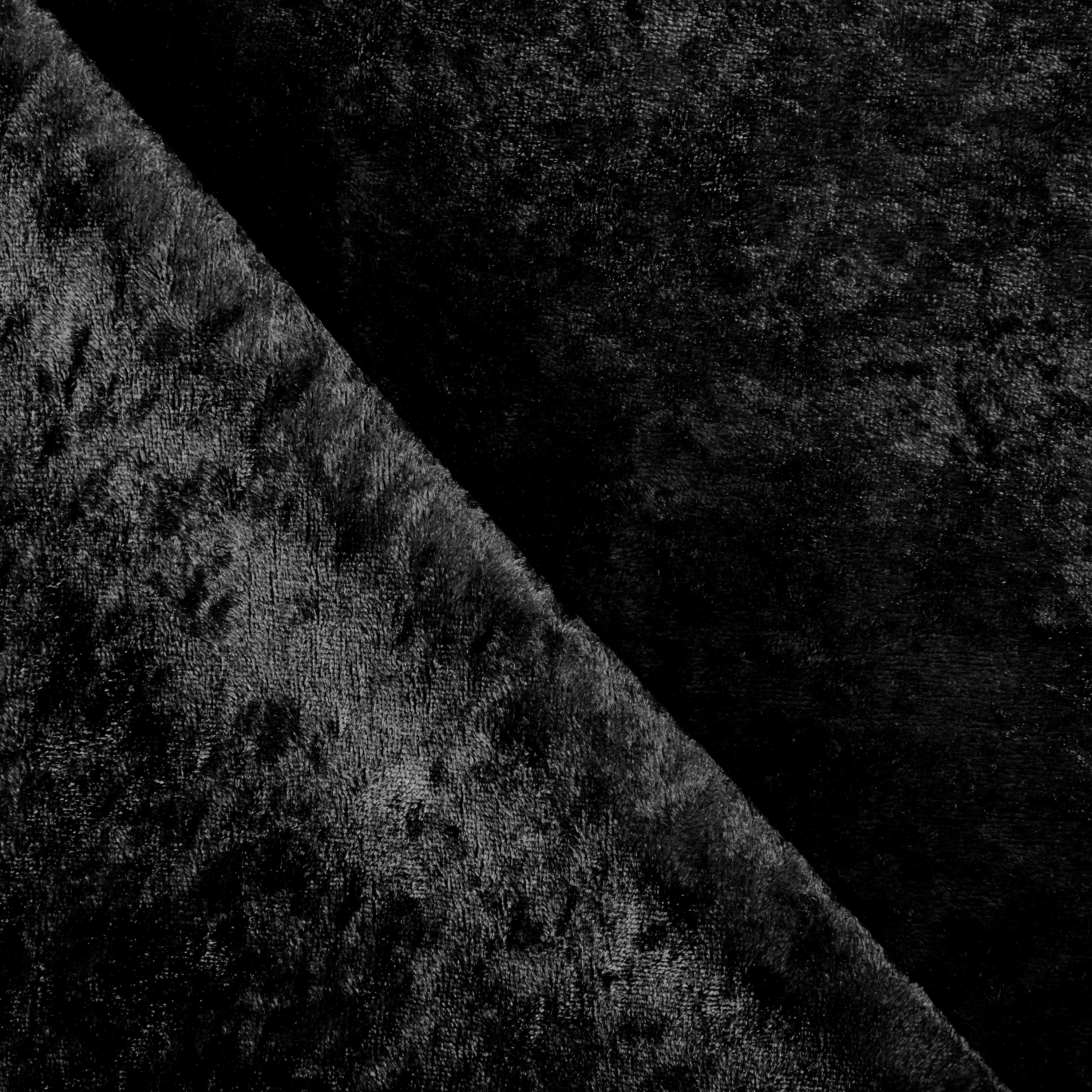 Katafalkdecke - schwarz - Fransen Gold - 300 x 150cm