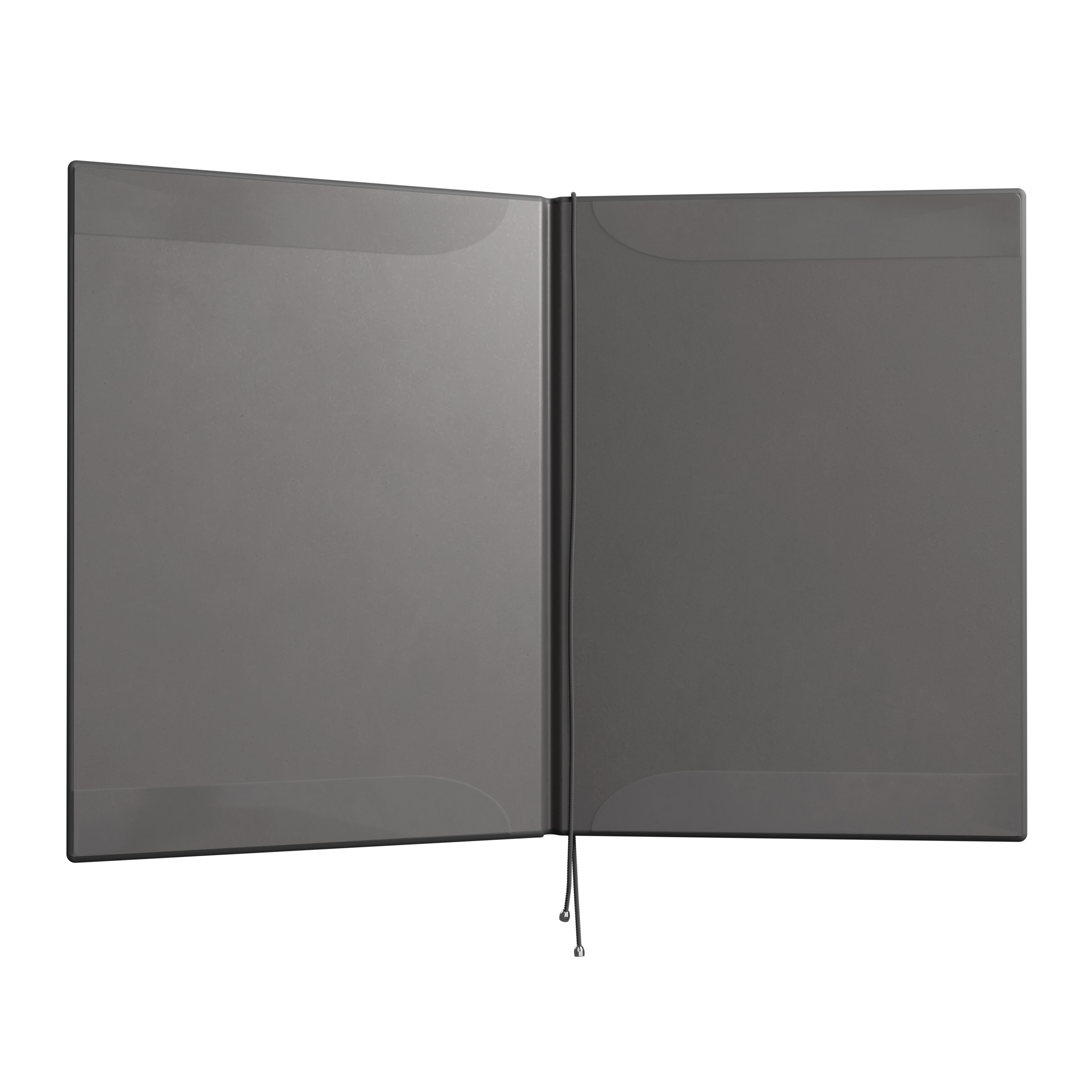 Kondolenzmappe aus Velours Grau - Druck Silber - 10 Stück