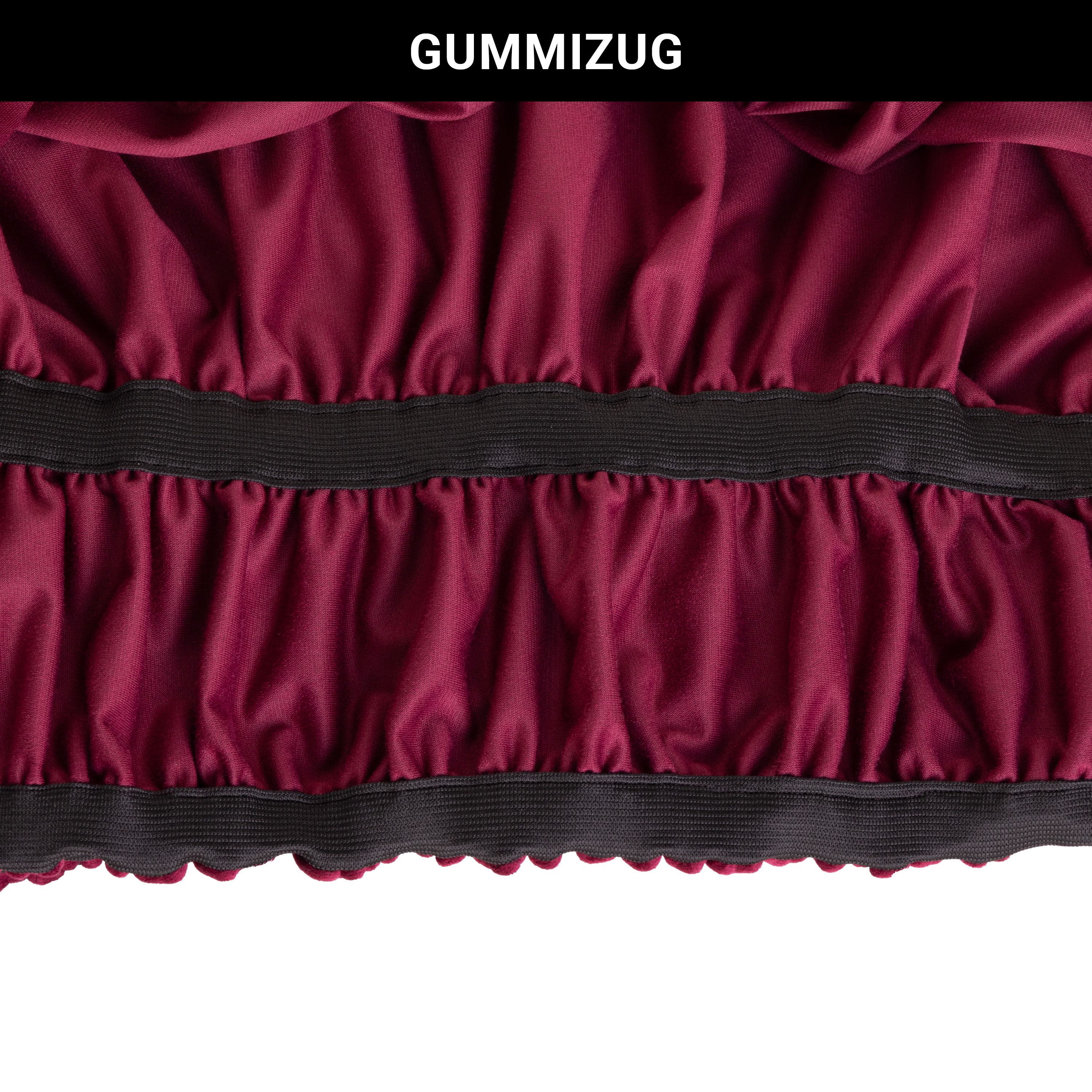 Samttuch für Transportwagen mit Gummizug - bordeaux