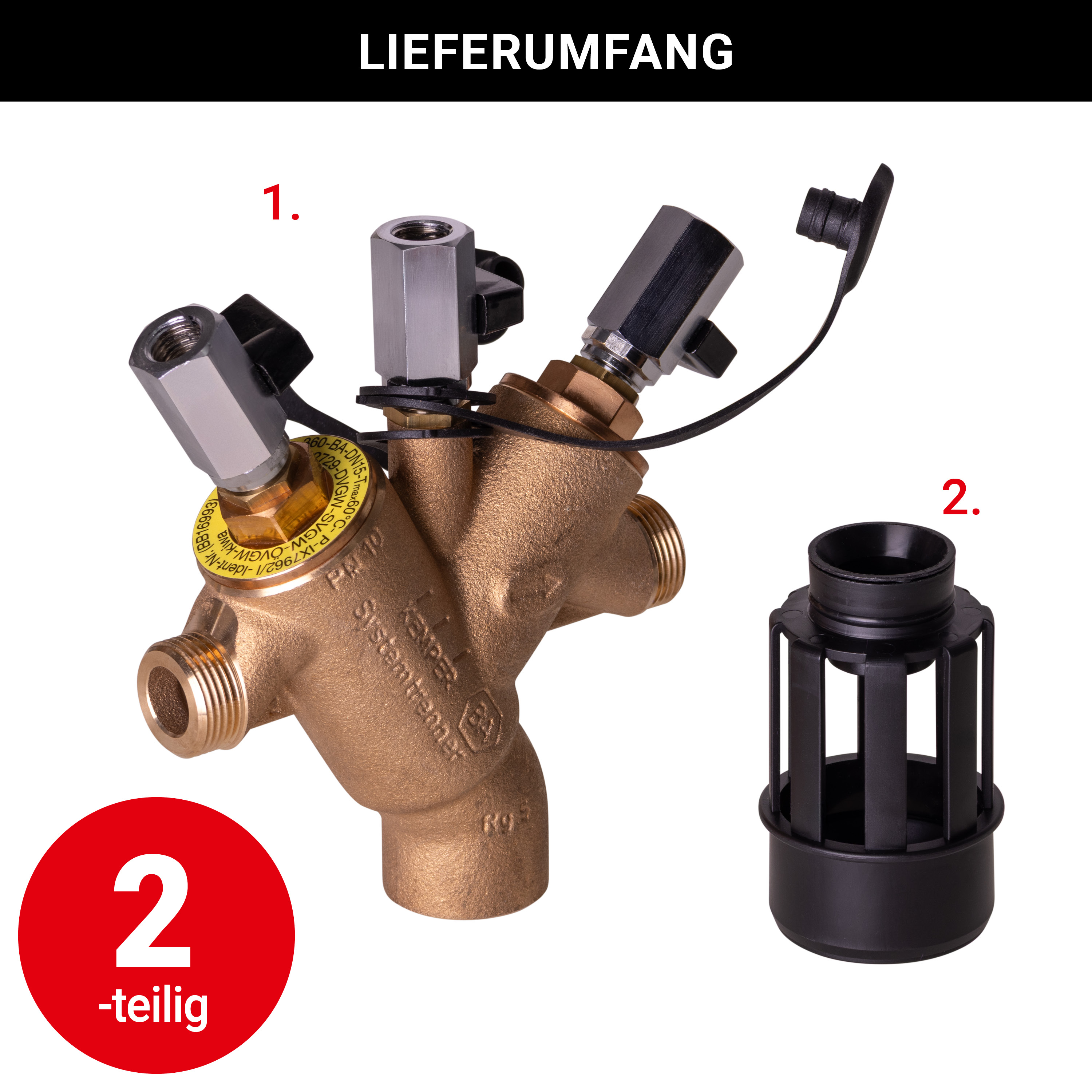 Sicherungsarmatur - Rohrtrenner - Kategorie 4
