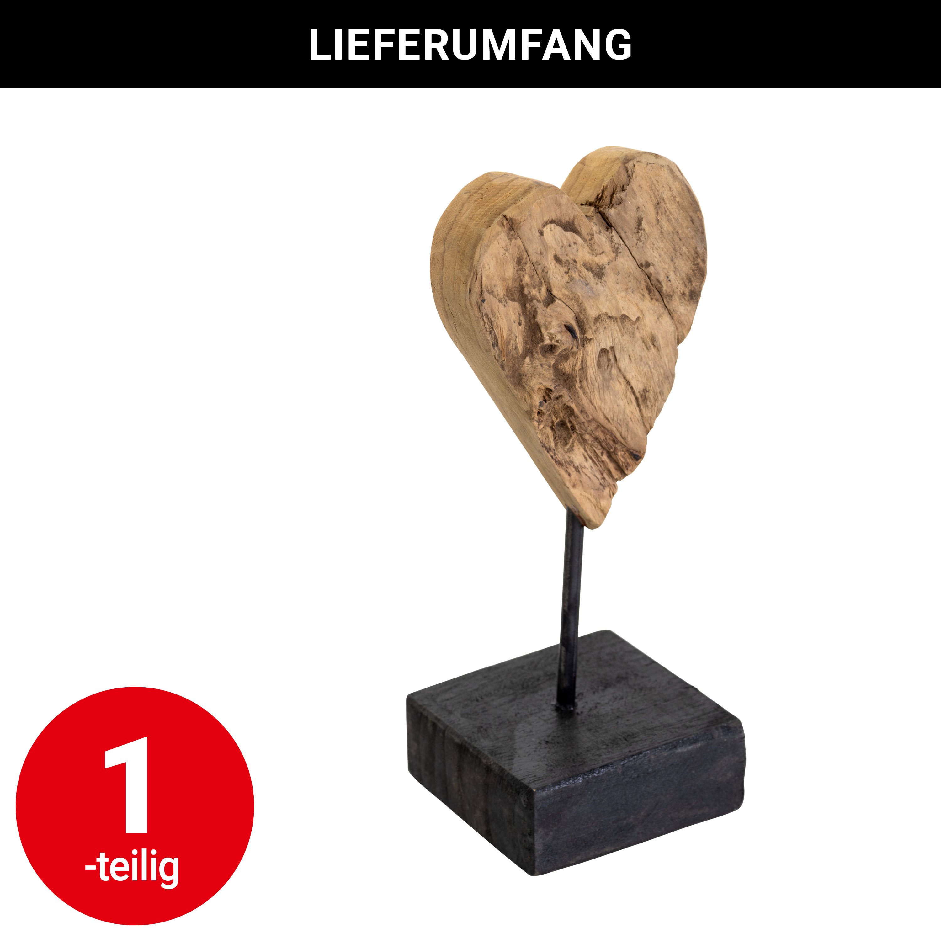 Aufsteller - Herz - 26 cm - VE: 1 Stück