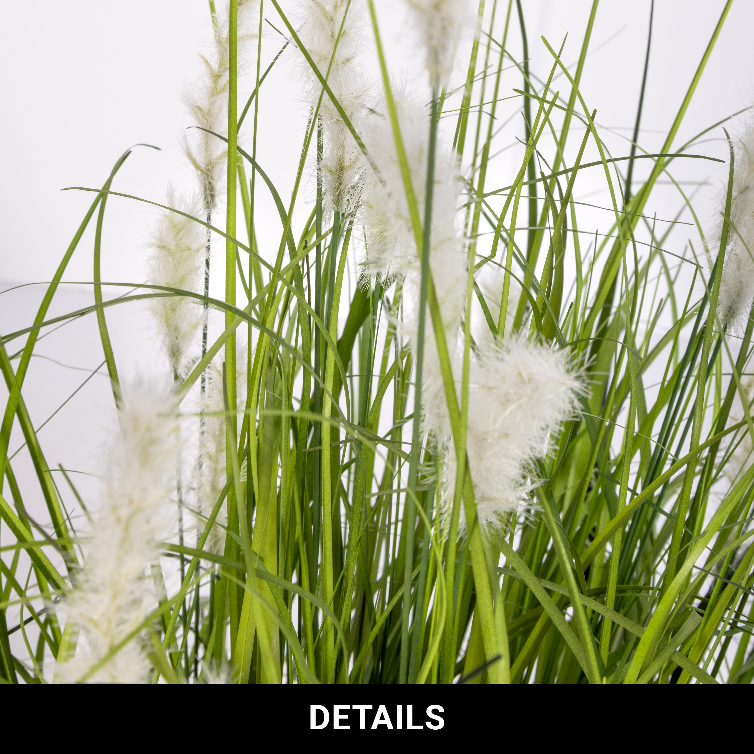 Wiese blühend - Übertopf  weiss - 62cm - 2 Stück