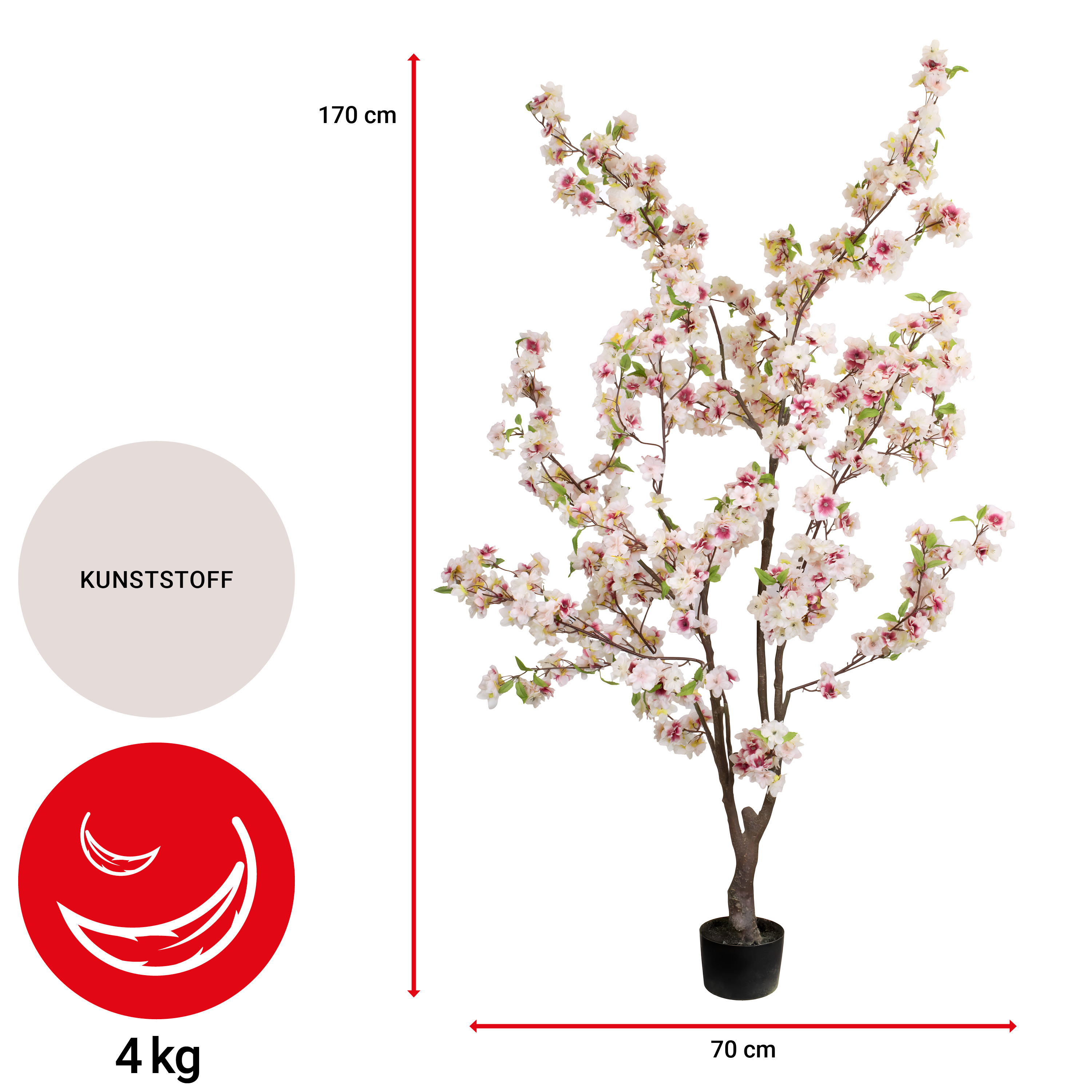 Kirschblütenbaum - 170 cm - VE: 2 Stück
