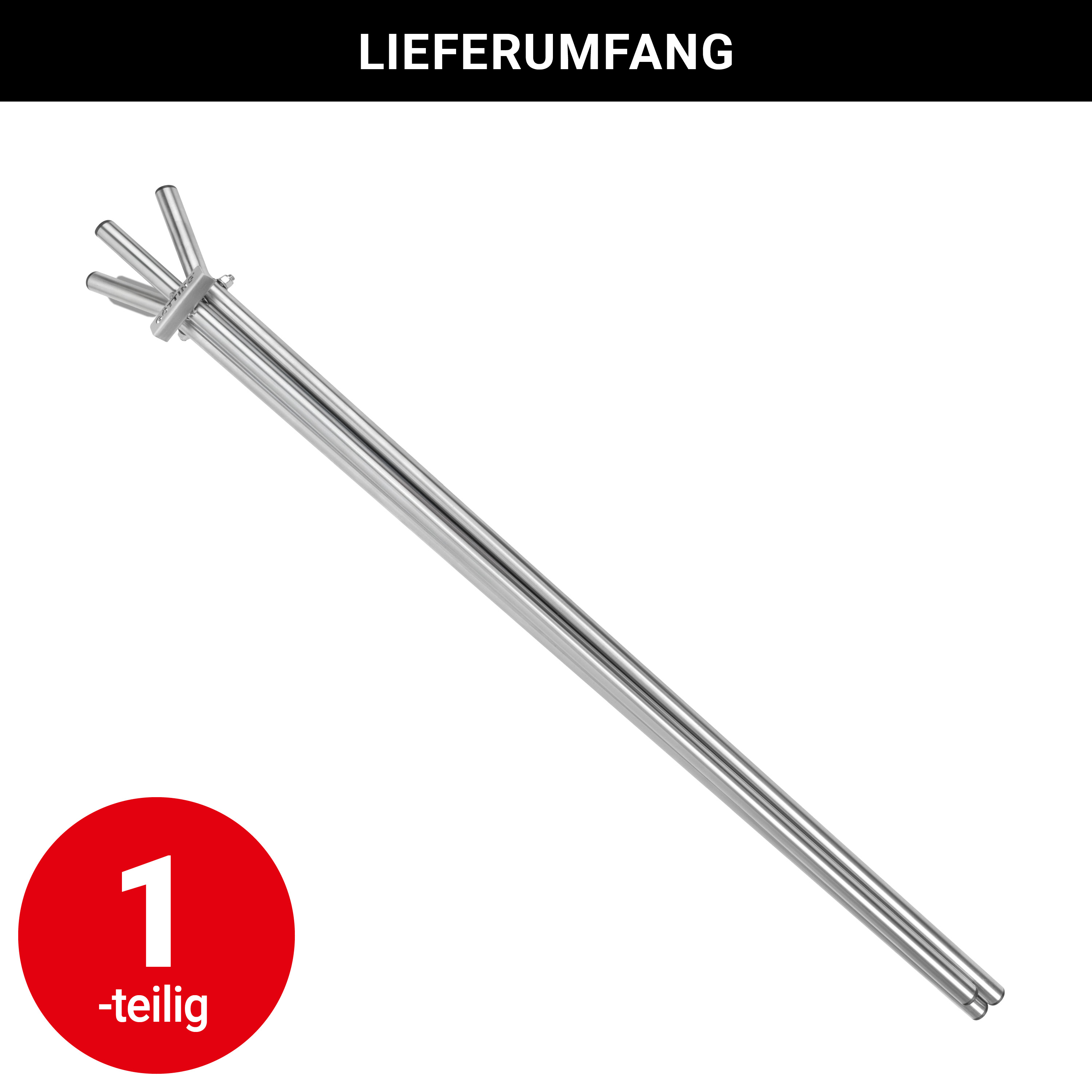 Kranzständer aus Edelstahl - 90cm