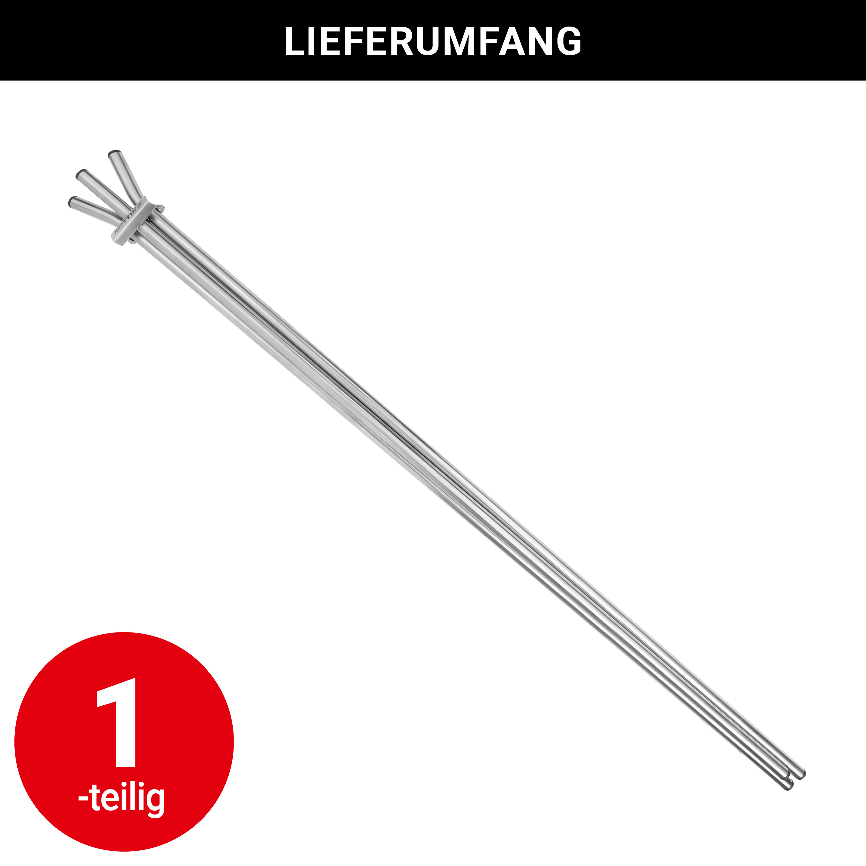 Kranzständer aus Edelstahl - 140cm