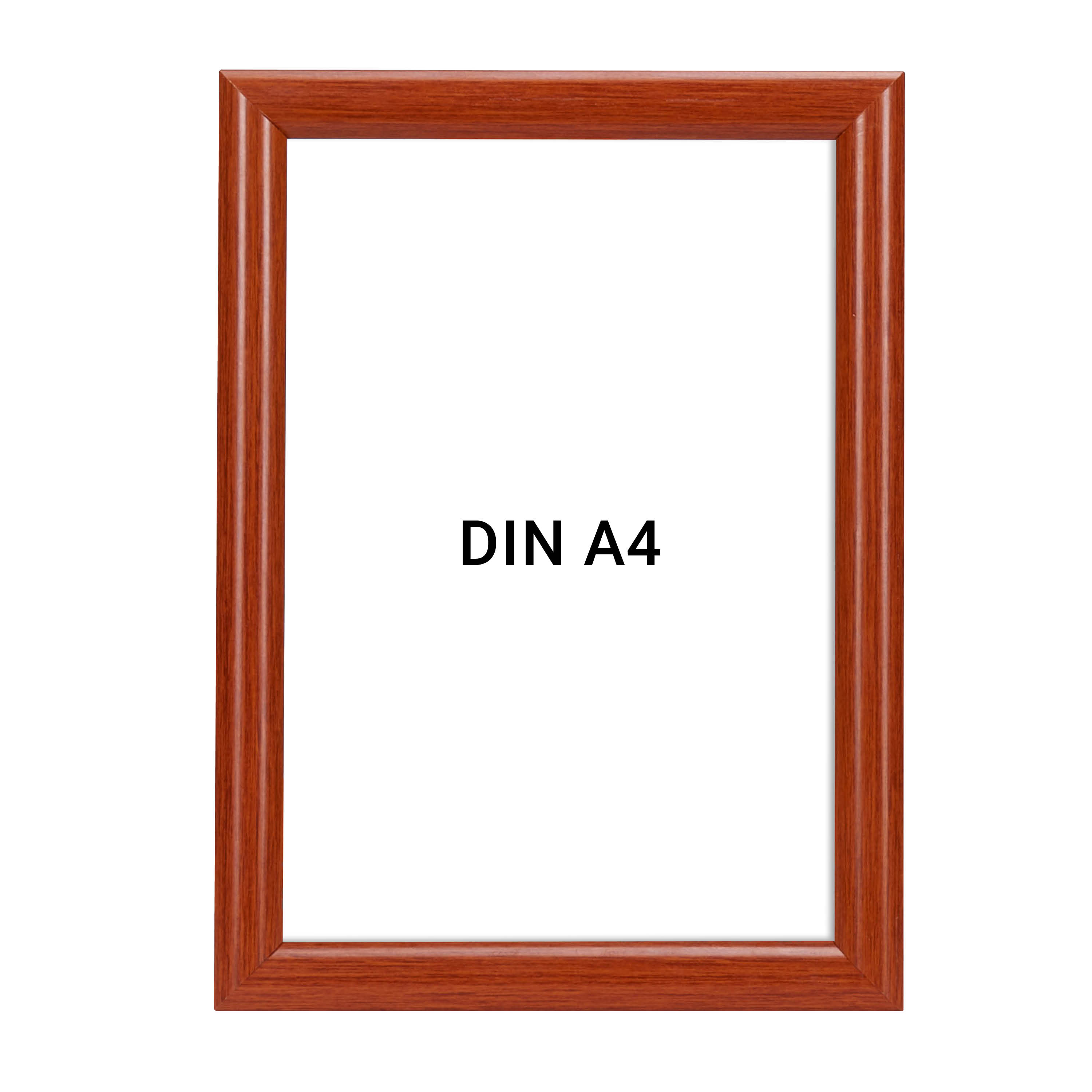 Alu Klapprahmen in Holzoptik DIN A4