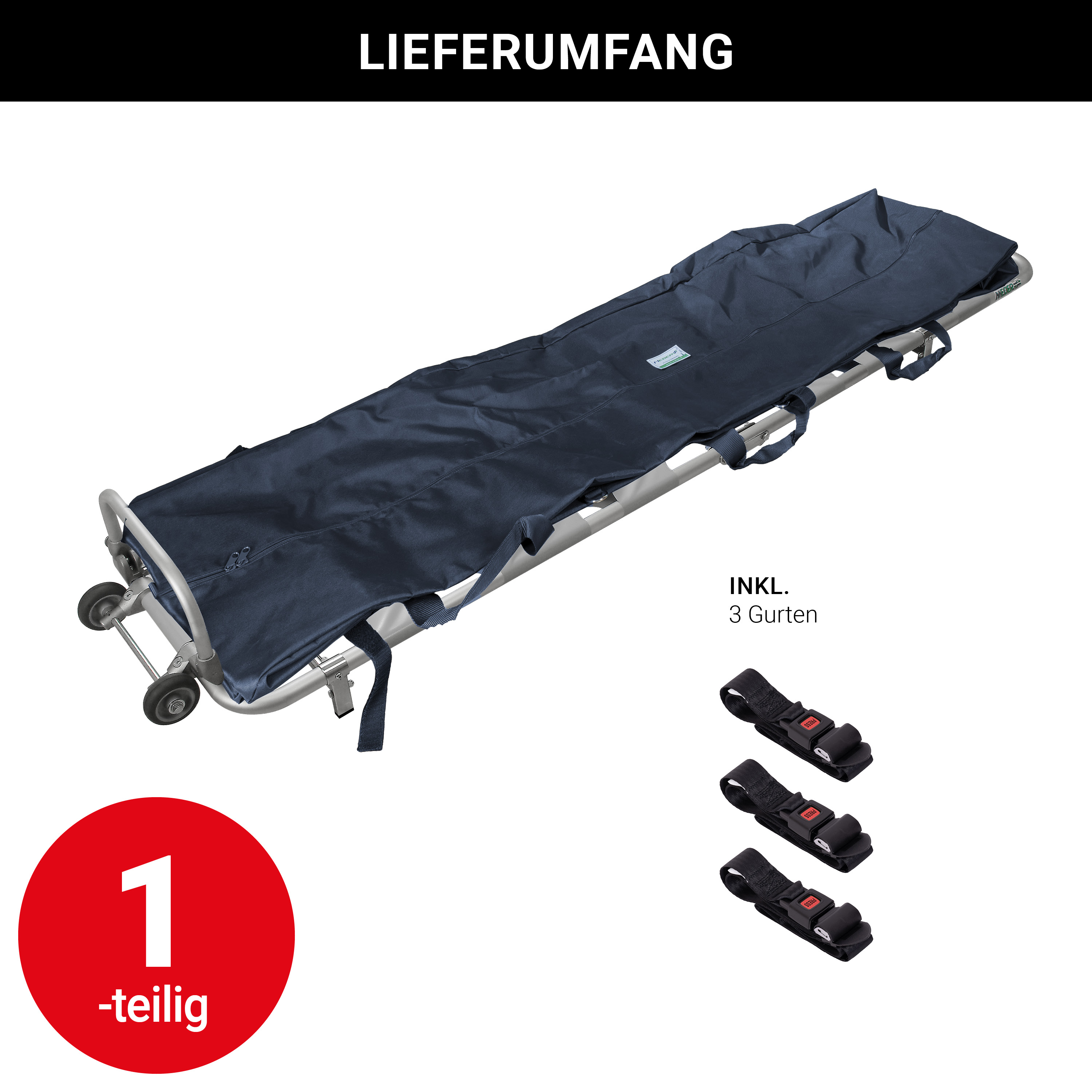 Meber Metis Überführungstrage mit Hülle